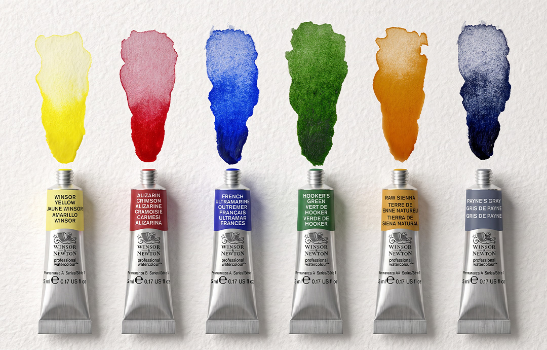 sada akvarelovych barev winsor newton - foundation colours text